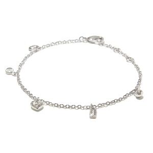 NWT Coach Silver Charm Bracelet